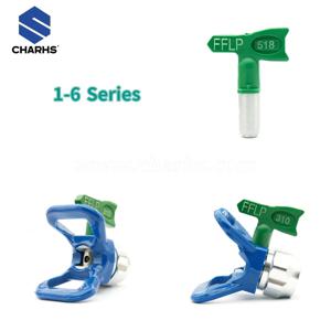 에어리스 팁 저압 108/210/317/412 Titan/Wagner/ 에어리스 페인트 스프레이 건 노즐 블루 스프레이 어 7/8 노즐 가드 GreenTip