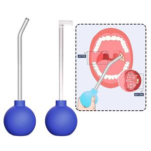 편도선석 청소 키트 세트 |   15 ° +90 °   곡선 유리관 + 수동 흡입 볼 |   편도선 클리너는 잘 지워지지 않는 돌을 쉽게 제거합니다.
