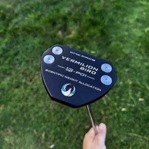 【최고의 느낌】버믈리온 버드 골프 퍼터 녹색 컨트롤과 안정성을 향상시키는 미끄럼 방지 PU 그립 아연 합금 헤드