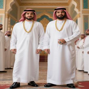 아라비안 두바이 슬레 롱 로브 부유한 중동 의상 생일 파티 재미있는 의상 연말 축하 소품 할로윈 코스튬