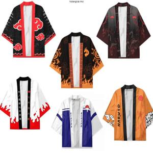 애니메이션 코노하 호카게 쿠라마 우치하 샤링간 심볼 기모노 망토 코스프레 의상 하오리 가디건 재킷 파자마