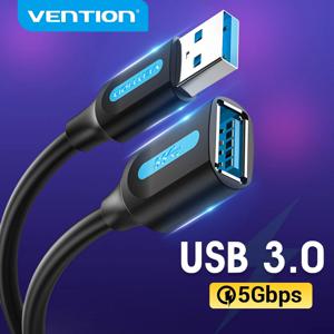Vention USB 3.0 연장 케이블 USB 2.0 케이블 스마트 TV PS4 Xbox One PC USB 3.0 연장 케이블용 USB 남성-여성 데이터 코드