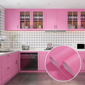 홈 장식 필름 솔리드 컬러 혁신 PVC 방수 자체 접착 벽지 DIY 연락처 종이 벽 스티커 벽 롤