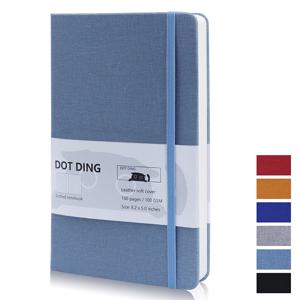 A5 천 커버 점선 노트 저널 100 GSM 아이보리 백서 일기 사무실 및 학교 메모장 용품 문구
