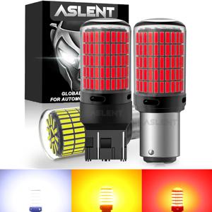 2x 1157 BAY15D P21/5W 4014 150SMD WY21W W21W 7443 W21/5W 3157 P27/7W 3057 1156 P21W PY21W LED 전구 CanBus 브레이크 위치 램프