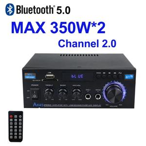 AK45 HiFi 디지털 블루투스 오디오 증폭기 MP3 채널 2.0 사운드 파워 앰프 스테레오 홈 자동차 자동차 스피커 MAX 350W * 2
