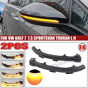 폭스 바겐 골프 7 제타 MK7 19 VII MK7 골프 7.5 GTI R Touran LED 다이나믹 턴 시그널 블링커 사이드 미러 표시 등