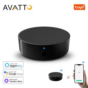 AVATTO Tuya WiFi IR 원격 에어컨 TV DVD AUD AC 범용 적외선 원격 제어는 Alexa, Google 홈과 함께 작동합니다.