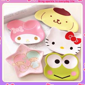 동물 만화 귀여운 어린이 모조 세라믹 식기, 케이크 간식 건조 과일 접시, 작은 접시, 주방 용품