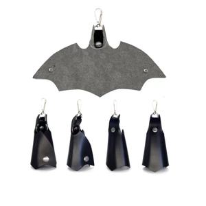 중립적인 스타일의 남성용 및 여성용 열쇠고리 펜던트, 할로윈 박쥐 날개 수제 액세서리 - 심플하고 독특한 열쇠고리 액세서리