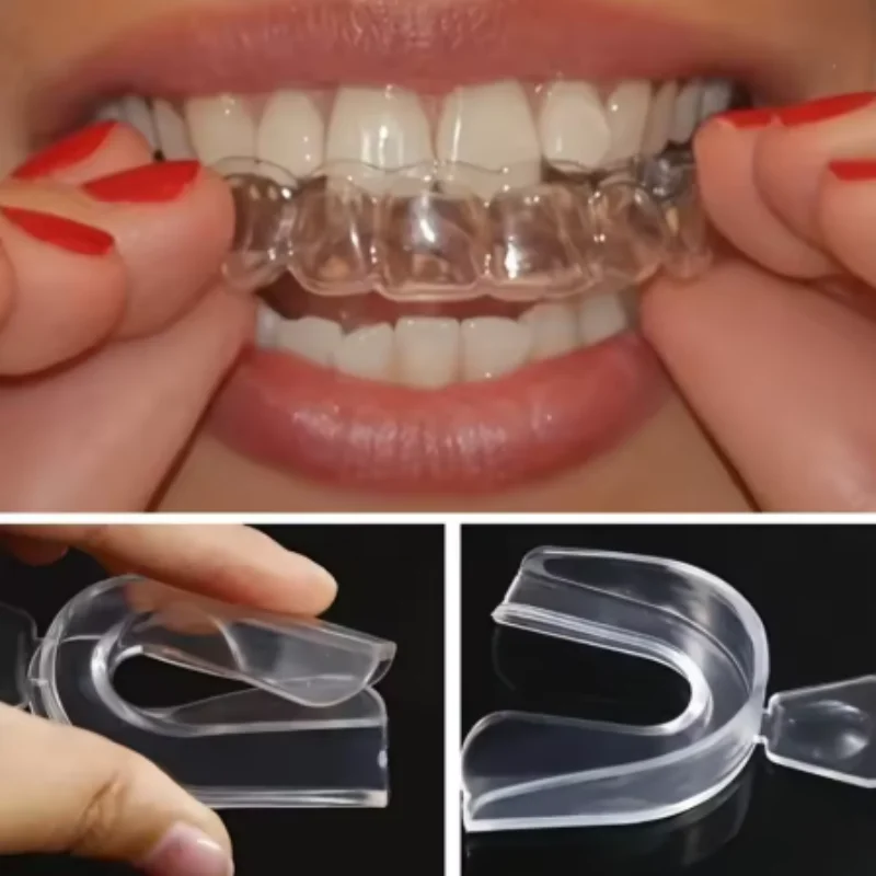 구강 위생 관리를 위한 2피스 치아 트레이 미백 교정기 치아 미백 도구