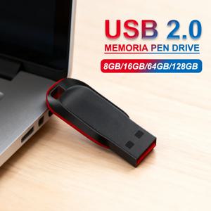 메탈 USB 플래시 드라이브 128GB 비즈니스 선물 메모리 스틱 펜 드라이브 64GB 32G 블랙 펜드라이브 실제 용량 USB 스틱 컴퓨터용 8G