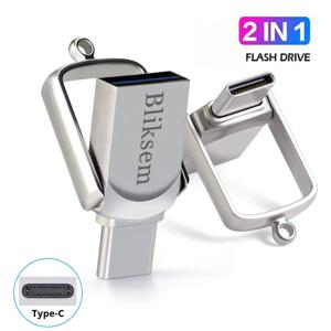 고속 2in1 USB 플래시 드라이브 펜 드라이브 타입-C 32GB/64GB/128GB 듀얼 기능 데이터 저장 장치 PC 호환