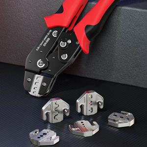 듀폰 JST MOLEX 터미널, 비절연/사전 절연 페럴, 버트 커넥터, 태양광 및 동축 커넥터, SN-58B 6조용 압착 도구 세트