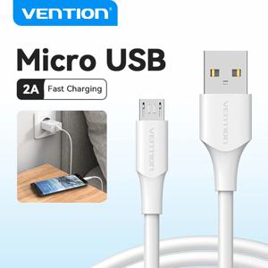 Vention USB 2.0 남성-Micro-B 남성 2A 화웨이 용 고속 충전 데이터 케이블 Samsung Xiaomi Redmi 2A 고속 충전기 USB 데이터 케이블
