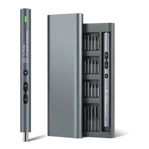 미니 전기 스크루드라이버, 12/50/62/120 in 1 충전식 무선 정밀 전동 스크루드라이버 세트, LED 조명, 자석 매트