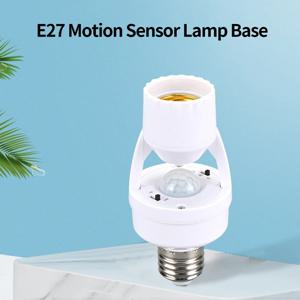 모션 센서가있는 스마트 Led 전구 홀더 E27 E26 AC 85-265V 소켓 램프베이스 어댑터 변환기 PIR 인간 유도 감지기