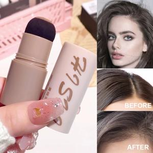 헤어라인 섀도우 파우더 - 남성과 여성 모두를 위한 컨실러 스펀지 펜이 모근을 채워주고, 워터프루프 & 오래 지속되는 완벽한 모발