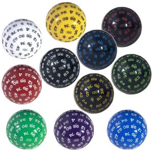 D100 주사위 다면체 아크릴 100 양면 오지 테이블 보드 역할 놀이 게임 바 재미 있은 어린이 파티 엔터테인먼트