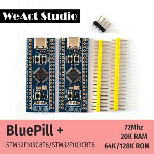 WeAct STM32F103C8T6 STM32F103CBT6 STM32F103 STM32F1 Bluepill Plus ARM STM32 최소 시스템 개발 보드 모듈
