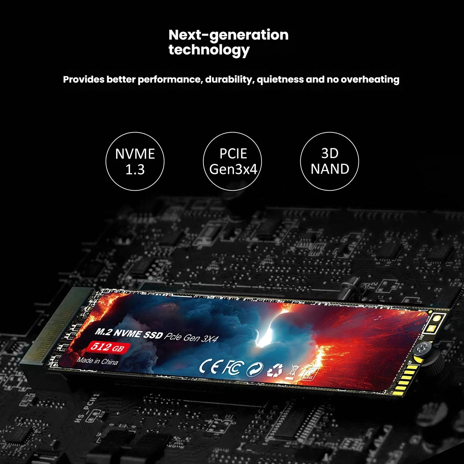 PHONEPACE SSD M2 NVME 128GB 256GB 512GB 1TB SSD M.2 2280 PCIe 3.0 노트북 데스크탑 게임 콘솔용 내부 솔리드 스테이트 드라이브