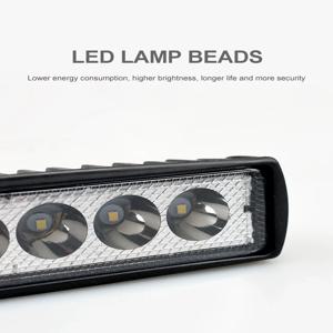 6 LED 자동차 작업 조명 높은 밝은 스포트라이트 범용 오프로드 자동차 트럭 운전 안개 헤드 라이트 DRL 운전 램프 12V