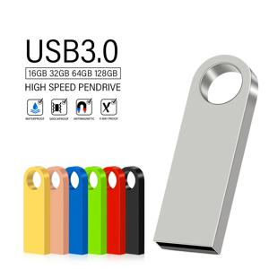 컬러풀 USB3.0 128GB 메탈 메모리 스틱 64GB 비즈니스 펜 드라이브 32GB 무료 키 체인 USB 3.0 플래시 드라이브 16GB 8GB 4GB USB 스틱