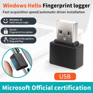 미니 USB 지문 인식 장치 생체 인식 보안 키 PC 노트북 Windows 10 11 Hello 지문 판독기 모듈 스캐너