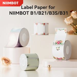 1 롤 NIIMBOT 열 컬러 라벨 스티커 Bacord QR 코드 가격 태그 라벨 베이커리/꽃집/보석/주방 자체 접착 라벨