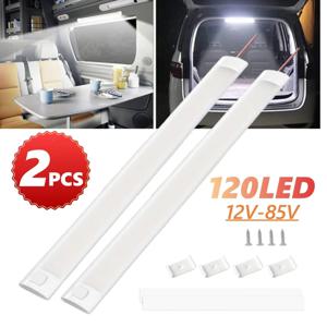 2PCS 120 LED RV 트렁크 라이트 12v/24v 캐러밴 천장 LED 트레일러 Motorhome 밴 트럭 트럭 캠핑카 보트 라이트 인테리어 조명