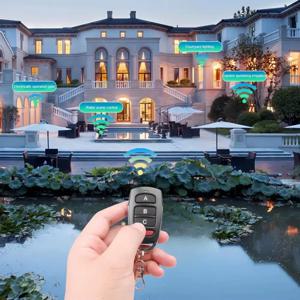 HOMEFISH 2TYPE RF 원격 제어 키 433mhz 송신기 복제 복제 복사 학습 전기 차고 문 자동차 용 고정 코드