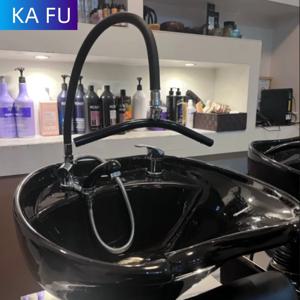 살롱 스파 폭포형 출수구 헤드 테라피 물 순환 폭포 프레임 샴푸 세면대 액세서리