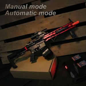 M416 전기 젤 볼 블래스터 장난감 총, 수동/자동 모드, 충전식 - 여름 야외 슈팅 게임에 적합