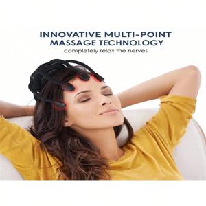 울트라 두피 마사지기, 8주파수 진동 접점이 있는 헤드 마사지 스트레스 해소 마사지기, 3가지 모드 360도 휴대용 Ult