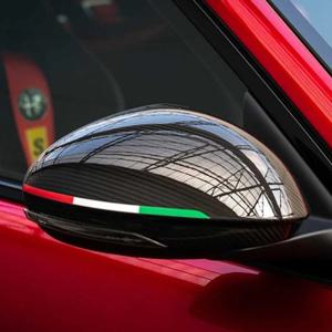 알파 로메오 스포르티바 줄리아 줄리에타 159 156 미토 스텔비오 피아트 500 아바스 595 695 푼토 티포용 자동차 백미러 스티커 2개