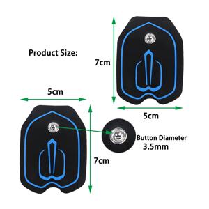 10/20/30개 자가 접착 비직포 TENS 전극 패드 전기 근육 자극기 저주파 마사지기용