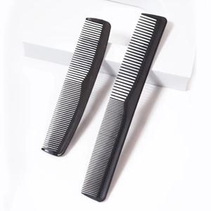 여성과 남성을 위한 2개입 정전기 방지 내열성 고급 플라스틱 빗 세트, 포켓 사이즈, 실제 머리카락 가발 전용