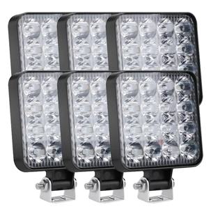 2/4개 미니 LED 작업등 바 3.3인치 화이트 LED 바 포드 오프로드 12V 24V 스팟 플러드 드라이빙 안개등 자동차 트럭 SUV ATV용