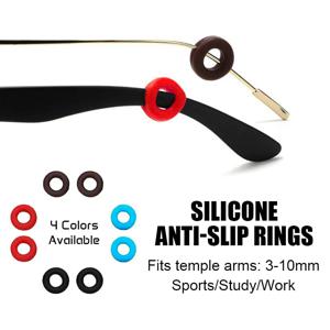 안경용 미끄럼 방지 실리콘 귀걸이 - 3-10mm 템플 범용, 미니 보이지 않는 귀걸이, 스포츠 및 일상용 땀 방지