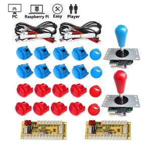 게임 아케이드 조이스틱 DIY 키트 제로 지연 USB 컨트롤러 SANWA 8 웨이 조이스틱 24/30mm 푸시 버튼 botões para PC, Raspberry Pi
