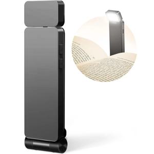 LED 충전식 클립 온 책 빛 3 색 5 밝기 침대 독서 야간 조명 눈 보호 책갈피 램프 미니 책 램프