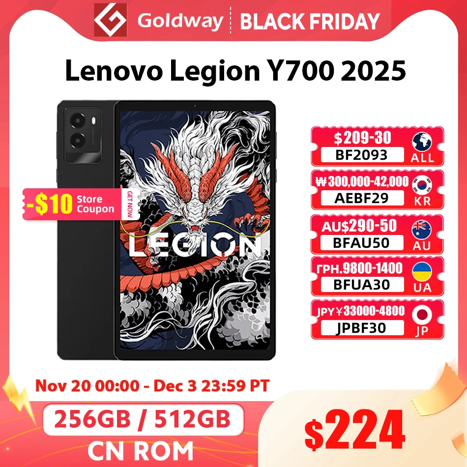 레노버 LEGION Y700 2025 태블릿 스냅드래곤 8 Gen 3 옥타 코어 8.8인치 165Hz 디스플레이 안드로이드 6550mAh