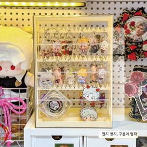 귀걸이 키체인 보관 랙 슬라이드인 펜던트 쥬얼리 디스플레이 박스 팔찌 걸이 고리 엉킴 방지 링 홀더 북유럽 스타일 플라스틱