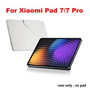 샤오미 패드 7 / 미 패드 7 프로 케이스 11.2인치 폴딩 플립 케이스 PU 가죽 마그네틱 스마트 슬리브 태블릿 스탠드 커버 (정품)