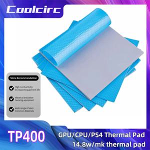 Coolcir GPU CPU 열 패드 방열판 냉각 전도성 실리콘 패드 80x40/100x100mm 고품질 열 패드 단열