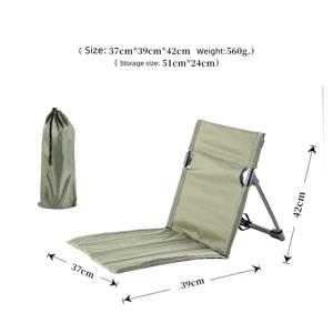 접이식 캠핑 의자 야외 정원 공원용 싱글 레이지 체어 등받이 쿠션 포함 피크닉 캠핑 접이식 등받이 의자 비치용