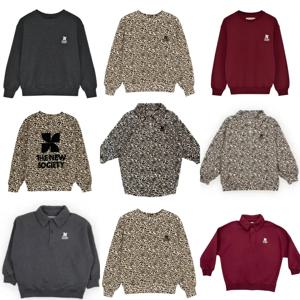 고품질 아동용 25 가을 겨울 남아 여아 레오파드 프린트 스웨트셔츠 상의 (남아 및 여아용)