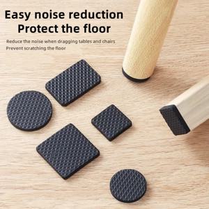 자기 접착 가구 다리 피트 보호대 패드 의자 다리 패드 미끄럼 방지 스크래치 방지 가구 피트 바닥 보호대 패드 DIY
