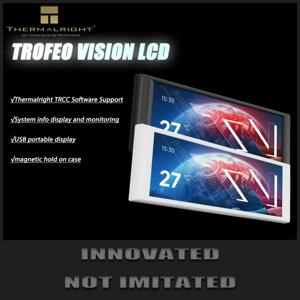 Thermalright Trofeo Vision LCD AIO 디스플레이 6.86인치 PC 모니터, 게이밍 PC 케이스용 USB Type-C 화면, 사전 설정 및 DIY 테마 포함