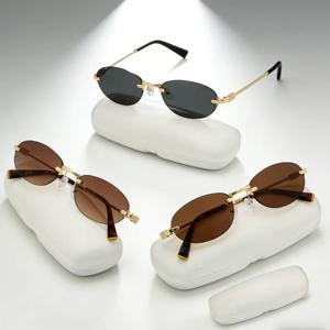 WM 로고 레트로 캣아이 편광 선글라스 여성용 UV400 빈티지 메탈 프레임 드라이빙 패션 선글라스 2025